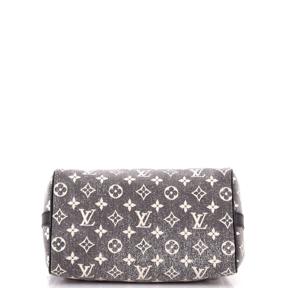Louis Vuitton 25 Speedy Bandouliere Bag Monogram Jacquard Denim - Picture 4 of 6
